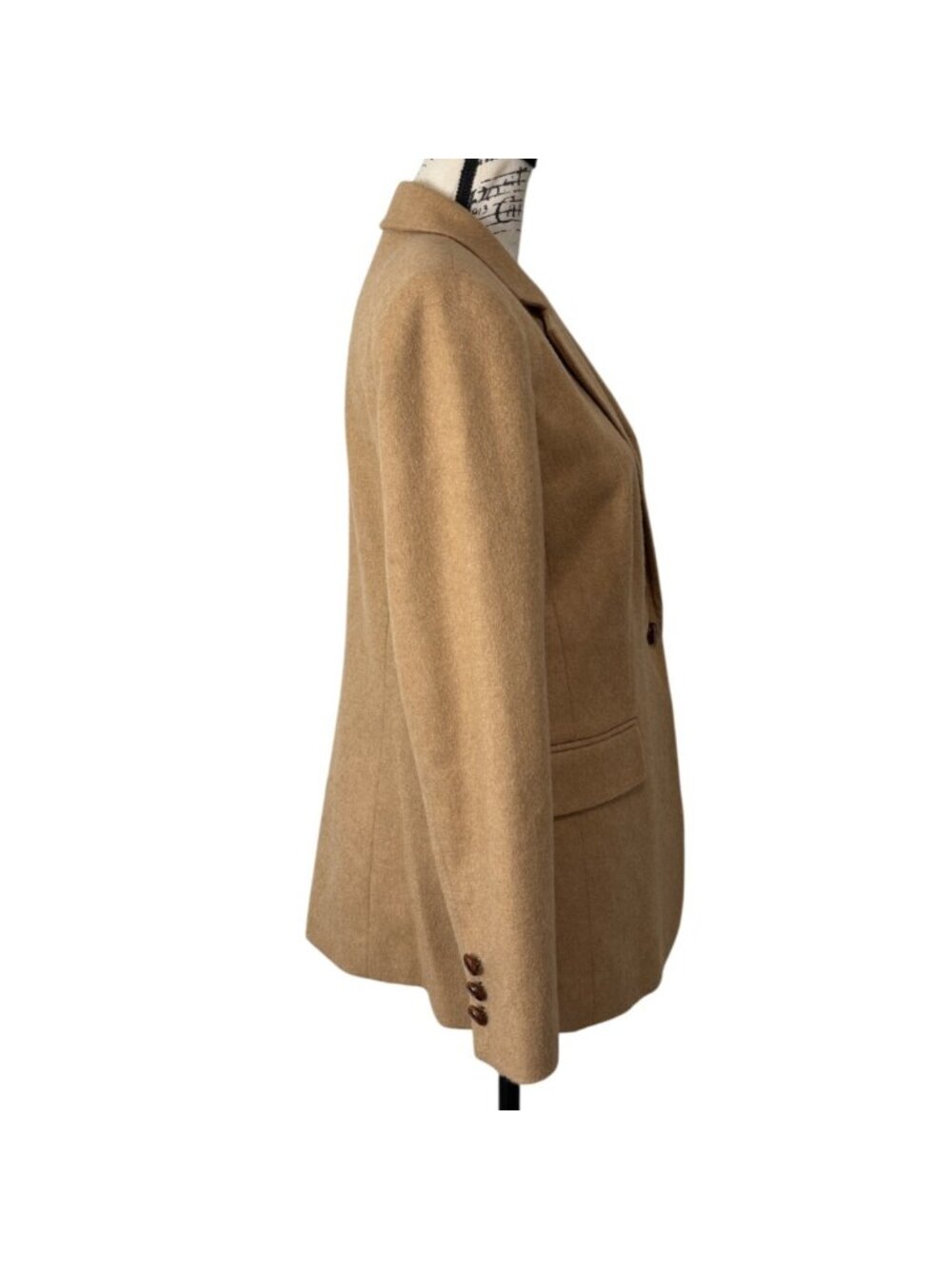 Vtg Orvis Womens Size 8 Blazer Camel Hair Tan Single-Button Lined Classic Fit - Picture 2 of 8